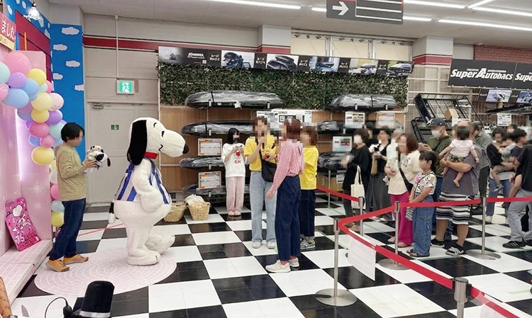 スーパーオートバックス岐阜 第14回 PEANUTS 売場づくりコンテスト 2025